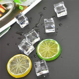 Acrylic Ice Cube Beads Translucent Square DIY Accessories