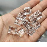 Acrylic Ice Cube Beads Translucent Square DIY Accessories