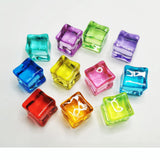 Acrylic Ice Cube Beads Translucent Square DIY Accessories