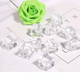 Acrylic Ice Cube Beads Translucent Square DIY Accessories