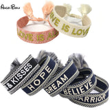 Adjustable Rope Bracelets Ethnic Friendship Bracelets Women Men Tassel Woven