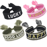 Adjustable Vow Letter Charm Bracelets for Women