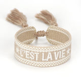 Adjustable Vow Letter Charm Bracelets for Women