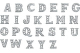 Alphabet Floating Charms A-Z Silver Metal for Glass Living Locket