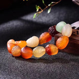 Alxa Gobi Stone Bracelet with Shape Beads Lucky Charm Jewelry