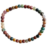 Alxa Multicolor Stone Bracelet Small Square Sugar Lucky Women Girl Jewelry
