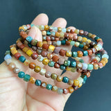 Alxa Multicolor Stone Bracelet Small Square Sugar Lucky Women Girl Jewelry