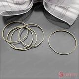 Antique Bronze Copper Closed Ring Diy Jewelry Findings (JM6439)