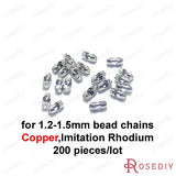 Antique Bronze Copper Connect Clasps for 1.2-1.5MM Bead Chains