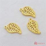 Antique Silver Leaves Alloy Charms Pendants DIY Jewelry Findings 50pc