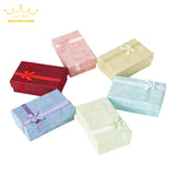Assorted Colors Jewelry Sets Display Box Necklace Earrings Ring Box 16pcs/Lot