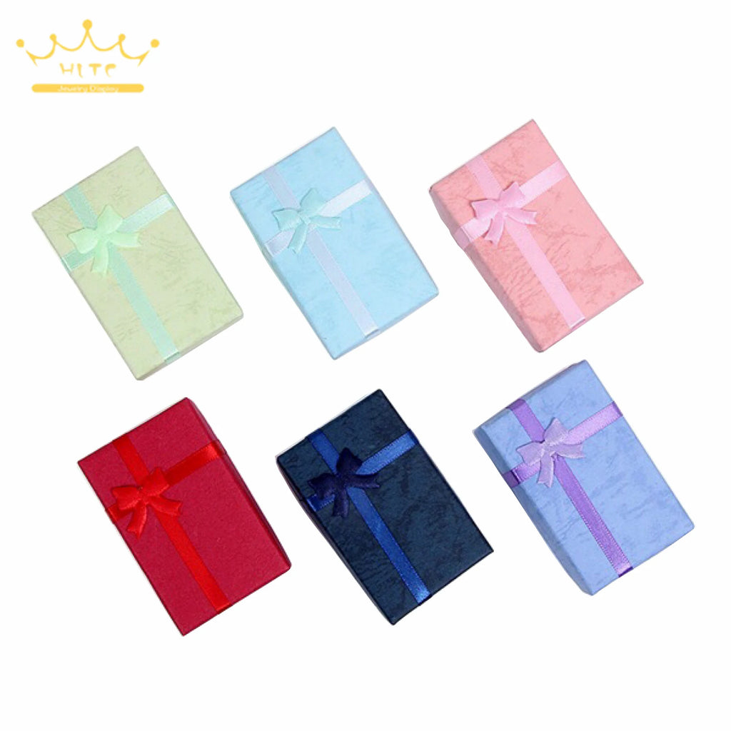 Assorted Colors Jewelry Sets Display Box Necklace Earrings Ring Box 16pcs/Lot