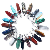 Hexagon Healing Crystal Stone Mixed Charms for Necklaces Making