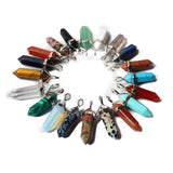 Hexagon Healing Crystal Stone Mixed Charms for Necklaces Making