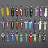 Hexagon Healing Crystal Stone Mixed Charms for Necklaces Making