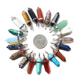 Hexagon Healing Crystal Stone Mixed Charms for Necklaces Making