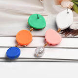 Acrylic Asymmetrical Dangle Earrings for Women