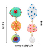 Acrylic Asymmetrical Dangle Earrings for Women