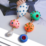 Acrylic Asymmetrical Dangle Earrings for Women