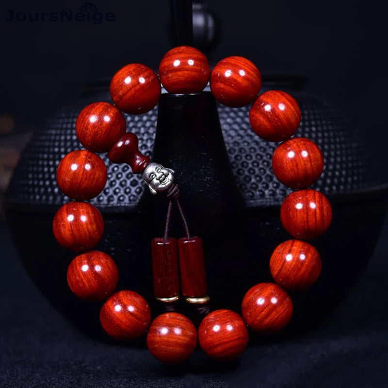 Red Sandalwood Buddha Round Beads Hand String Jewelry