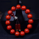 Red Sandalwood Buddha Round Beads Hand String Jewelry