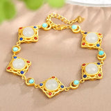 European Square 24KT Bracelet