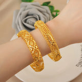 European Woman Bride Phoenix FU 24KT Bracelet Bangle