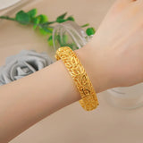 European Woman Bride Phoenix FU 24KT Bracelet Bangle