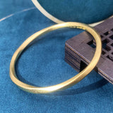 European Fine Hot Woman Girl Bride Mother Party Twist 24KT Bracelet Bangle