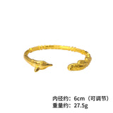 European Fox 24KT Open Bracelet Bangle for Bride Mother Party Birthday Wedding