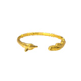 European Fox 24KT Open Bracelet Bangle for Bride Mother Party Birthday Wedding
