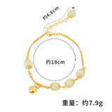 European Fine Woman Bell Jade Beads Bracelet