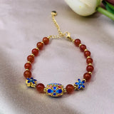 European Vintage Flower 24KT Bracelet for Women