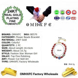 European Vintage Flower 24KT Bracelet for Women