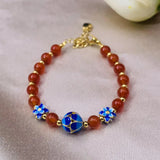 European Vintage Flower 24KT Bracelet for Women