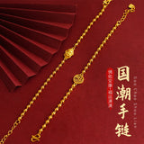 Vintage Buddha 24KT Bracelet European Woman Girl Bride Mother Party Gift