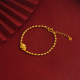 Vintage Buddha 24KT Bracelet European Woman Girl Bride Mother Party Gift