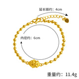 Vintage Buddha 24KT Bracelet European Woman Girl Bride Mother Party Gift
