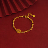 Vintage Buddha 24KT Bracelet European Woman Girl Bride Mother Party Gift