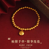 Vintage FU Beads 24KT Bracelet for European Fine Woman