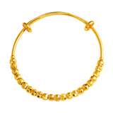 European Fine Woman Girl Bride Party Wedding Gift Beads 24KT Bracelet Bangle
