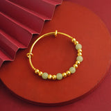 Vintage Beads 24KT Bracelet Bangle European Woman Girl Bride Mother Party