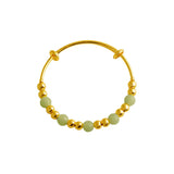 Vintage Beads 24KT Bracelet Bangle European Woman Girl Bride Mother Party