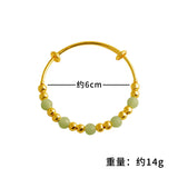 Vintage Beads 24KT Bracelet Bangle European Woman Girl Bride Mother Party