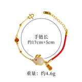 European Fine Woman Bride Mother Red Bracelet