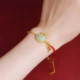 European Fine Woman Bride Mother Red Bracelet