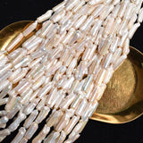 Baroque Biwa Natural Freshwater Loose Pearl Strand