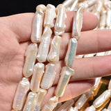 Baroque Biwa Natural Freshwater Loose Pearl Strand