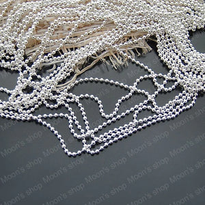 Silver Copper Ball Chains 5 Meter Accessories