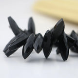50pcs 7x22mm Oval Marquise Crystal Glass Beads Pendant Charm